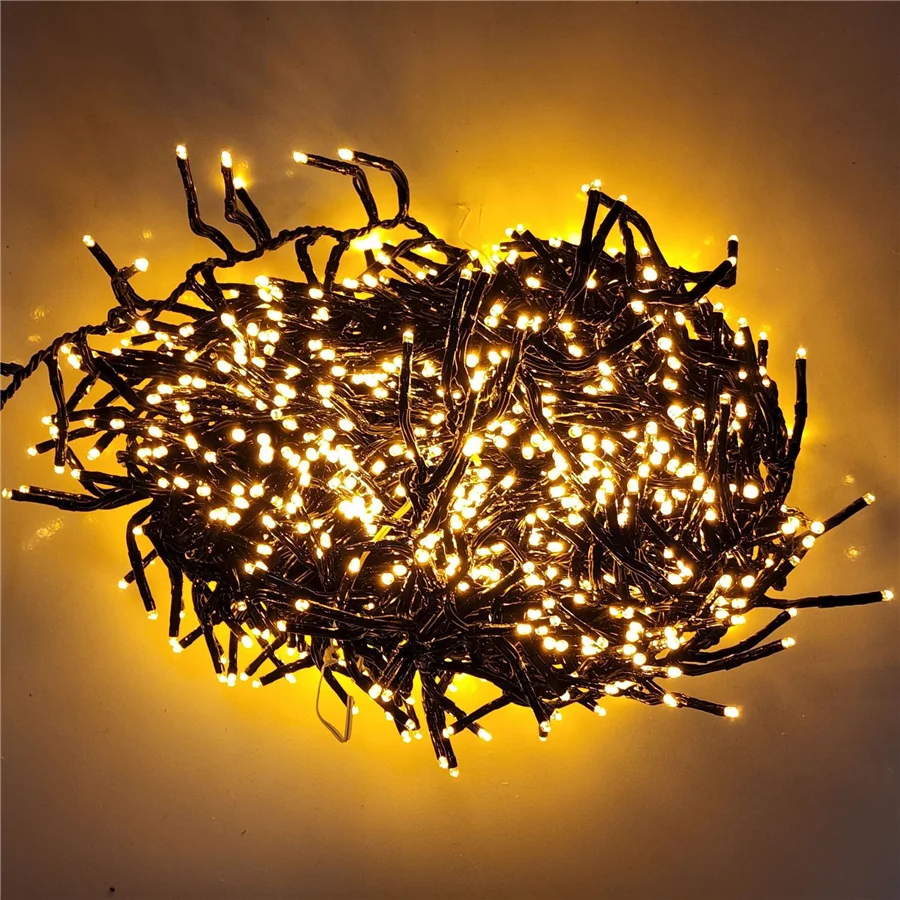 Outdoor 8 Modes 30M 1500LED Christmas Fairy String Lights for Party Wedding Garland Xmas Tree Garden Decoration Holiday Lighting