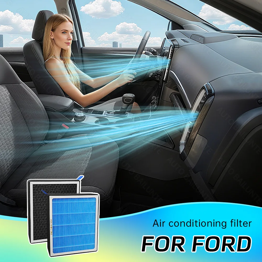 

Автомобильный воздушный фильтр для Ford Explorer 2020 2021 2022 2023 2024 2025, сменный комплект автомобильного воздушного фильтра для кондиционера, аксессуары для интерьера
