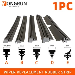 Car Wiper Rubber Strips Refill Wiper Blade Replacement Parts All Types Seasons Windshield Wiper Blades Blade Soft Car Accessorie