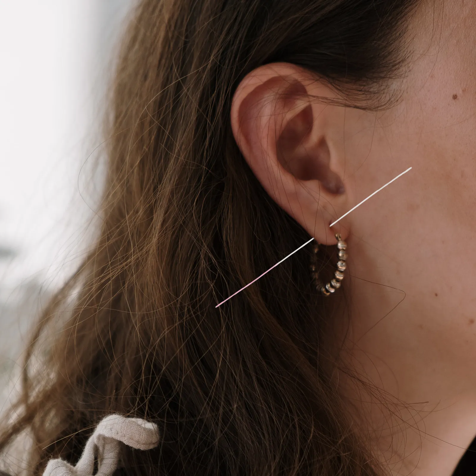 360 Piezas de Hilo Limpiador para Perforaciones de Oreja, Herramienta Compacta y Portátil para Limpiar Agujeros de Oreja, Suave y Eficaz para Pendientes y Piercings