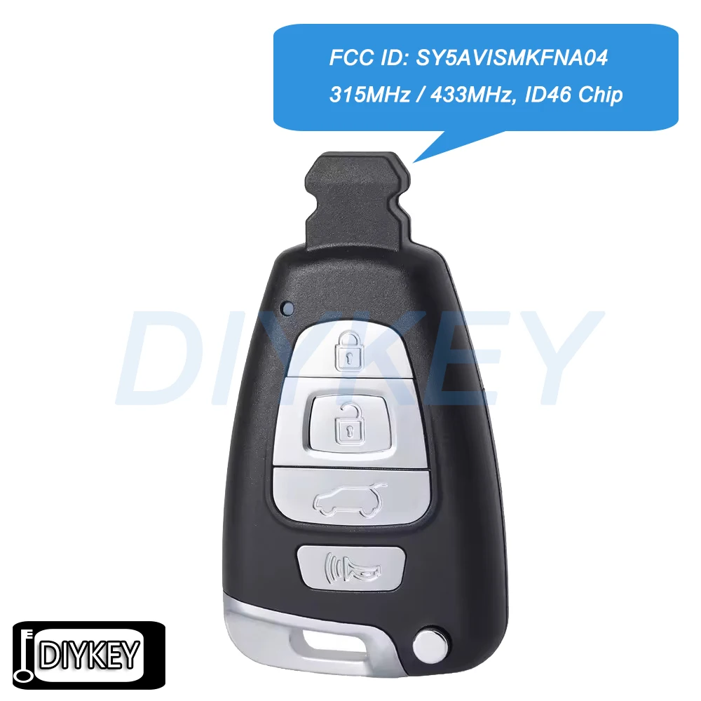 

Умный дистанционный автомобильный брелок 315 МГц 433 МГц PCF7952A ID46 чип для Hyundai Veracruz 2007-2012 SY5AVISMKFNA04 95440-3J600, 95440-3J500