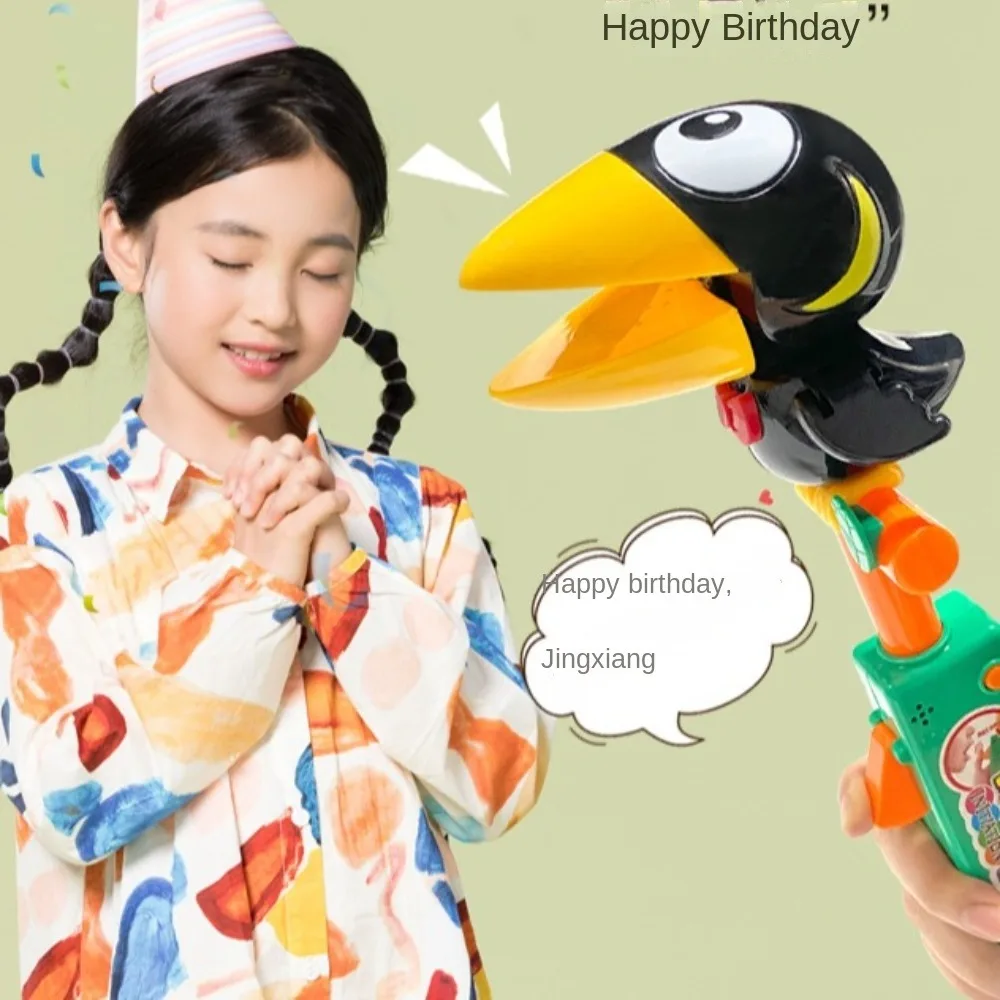 Educatief pratende record Elektrisch pratende papegaai herhaalt imiteren sprekende vogels dier grappige opname pratend speelgoed baby