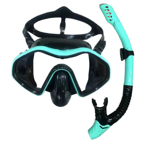 Imagen 2 del producto QYQ-mascarillas de buceo profesionales, conjunto de snorkel, falda de silicona para adultos, gafas, equipo de piscina