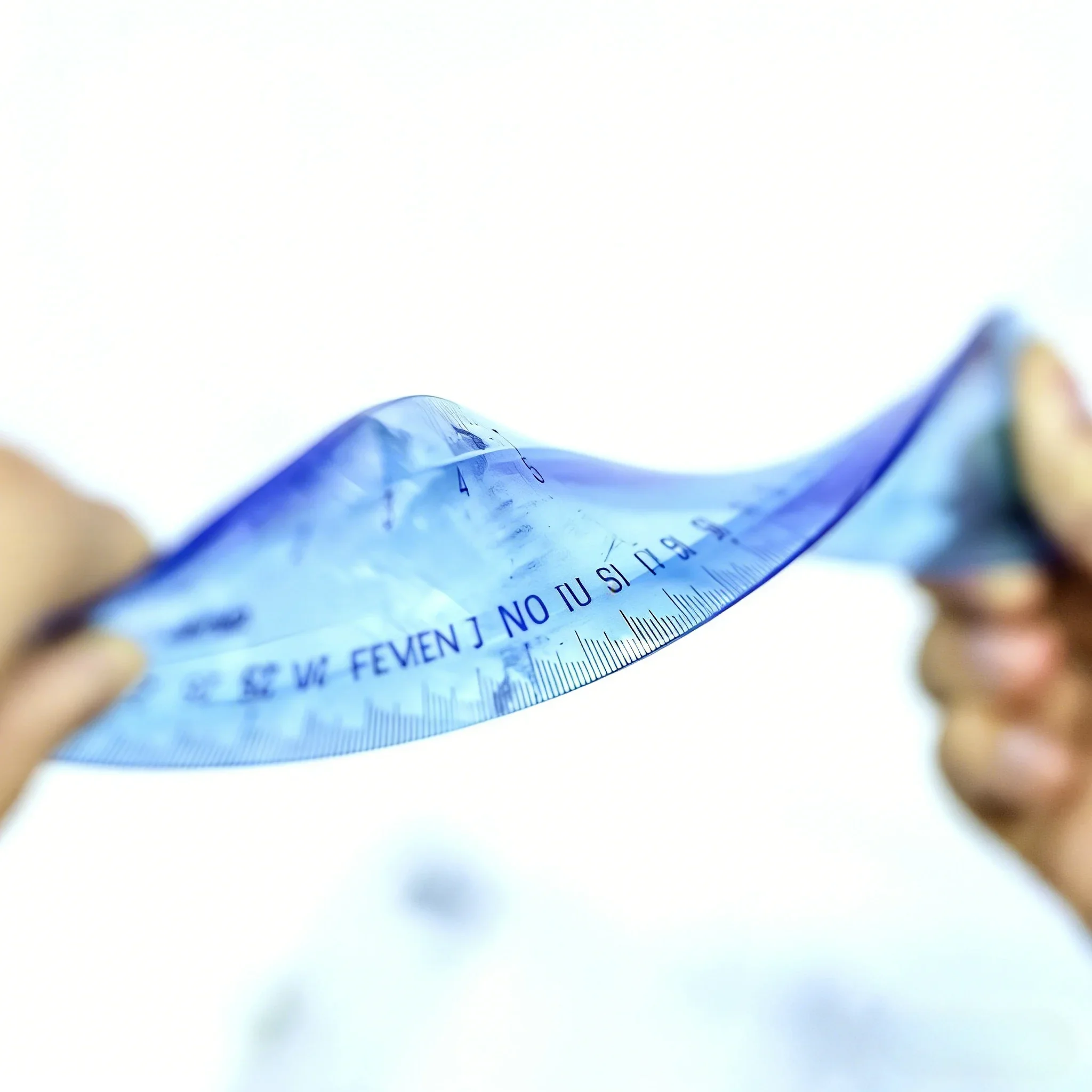Deli 6209 30cm Bendable Soft Ruler Unbreakable Flexible Plastic Straight Ruler Cute Design For Kids Students Office Use