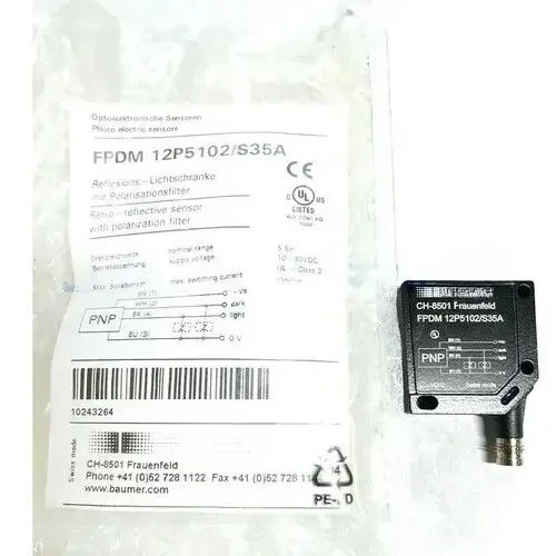1PCS New In Box 12P5102/S35A Retro-reflective Photoelectric Sensors
