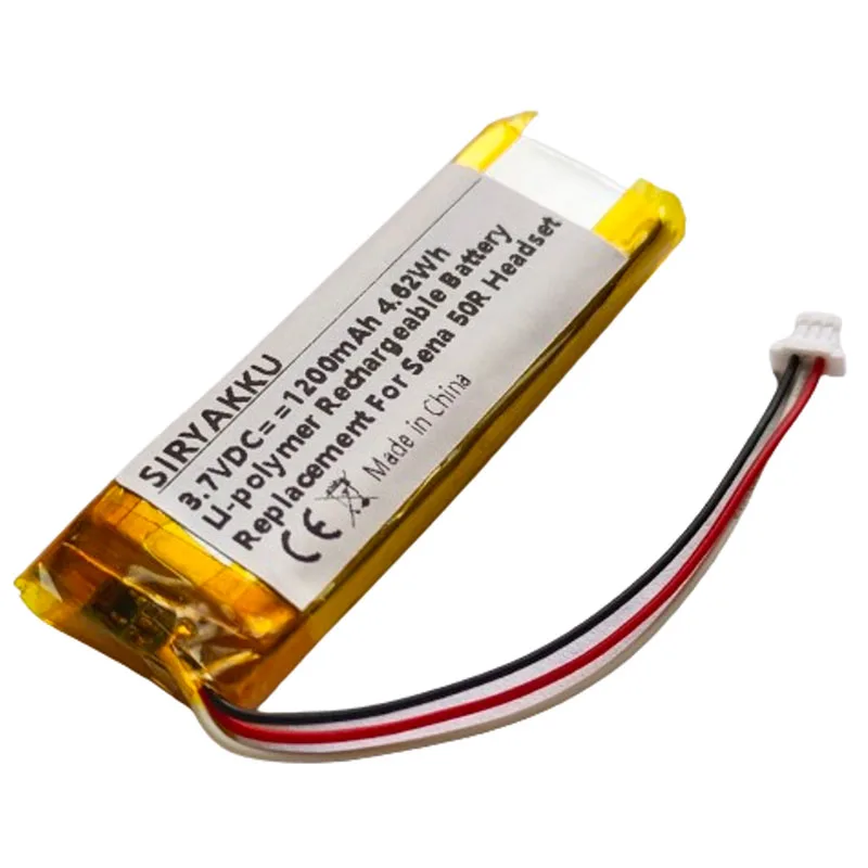 Wymienna bateria litowo-polimerowa 3.7V 1200mAh do zestawu słuchawkowego Sen 50R 50R-01 50-R SP76 z systemem Bluetooth