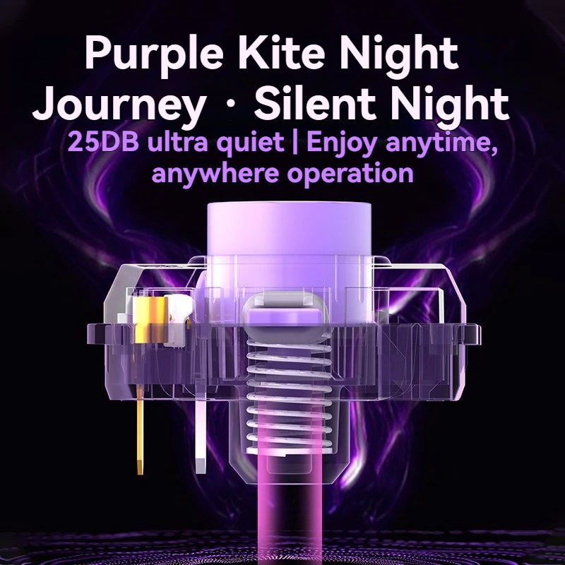 Kailh Purple Kite Switch Customized Linear Switch 30g Trigger Low Profile Switches Esports Game Mechanical Keyboard Accessories 3