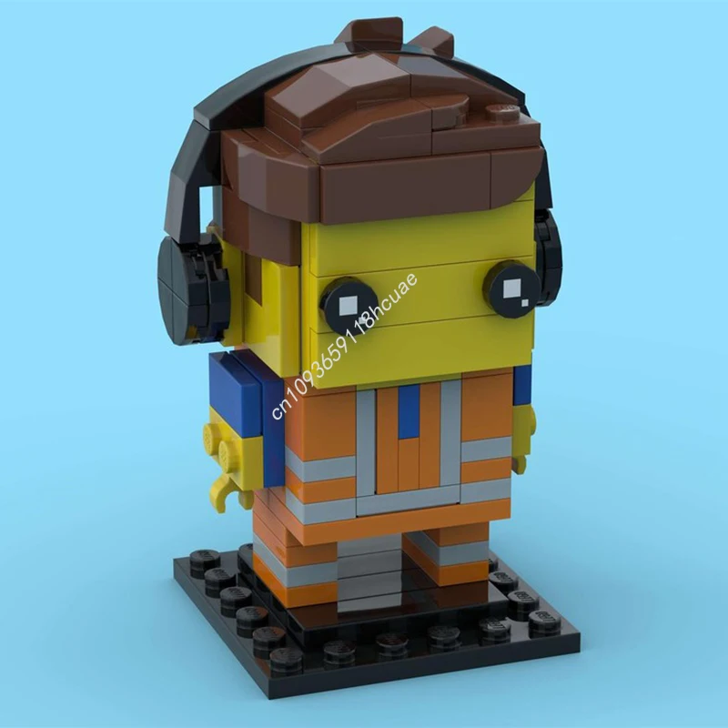 

146 шт. MOC Emmetss наушники издание Brickheadz строительные блоки Рождество семейные развлечения DIY вдохновляет творчество и подарок купе