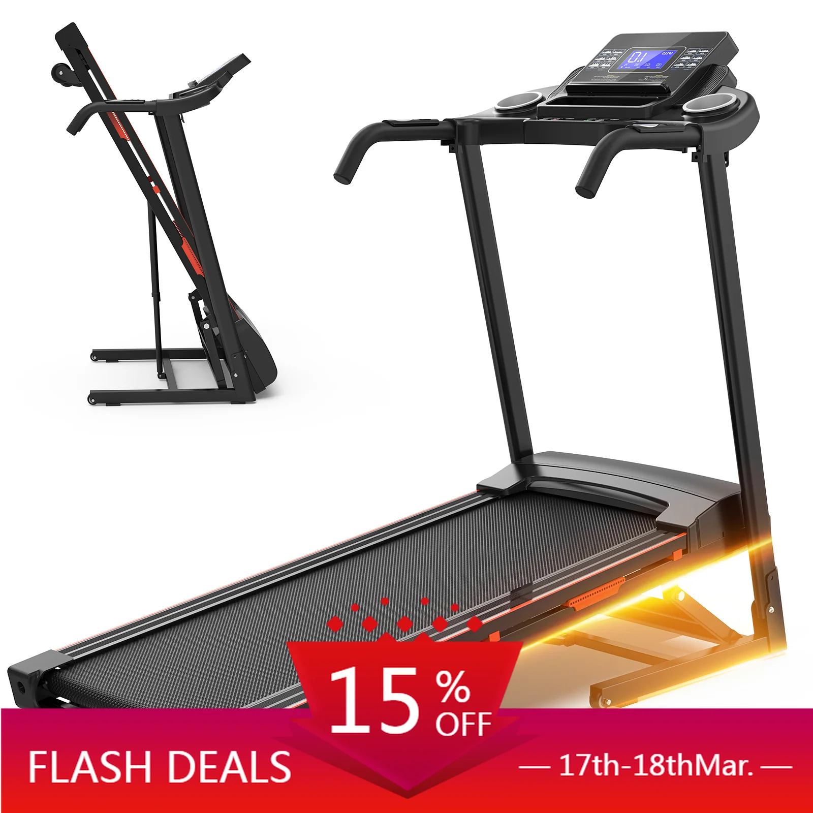 

STLF Home Folding Gym Fitness Running Machine Led Screen Treadmills Electric Foldable Treadmill Motorized Running Machine