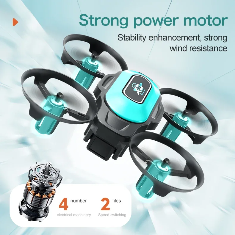 Mini RC Drone 360° Stunt  Rolling One Click Takeoff and Landing Intelligent Fixed Altitude Hovering XD2 Gift Toys