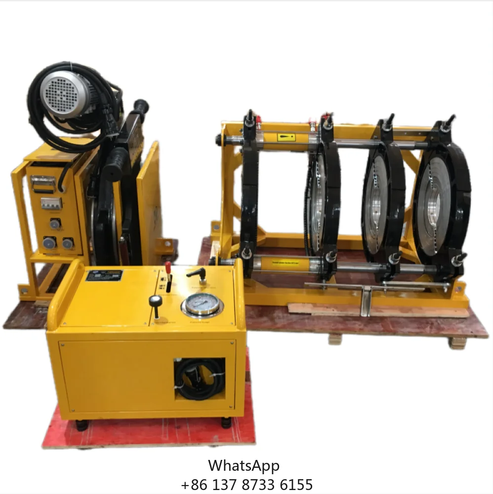 Industrial Hydraulic Pipe Docking Welder Imported Accessories 17.7KW 380V Large-Diameter Thermoplastic Pipeline Engineering For