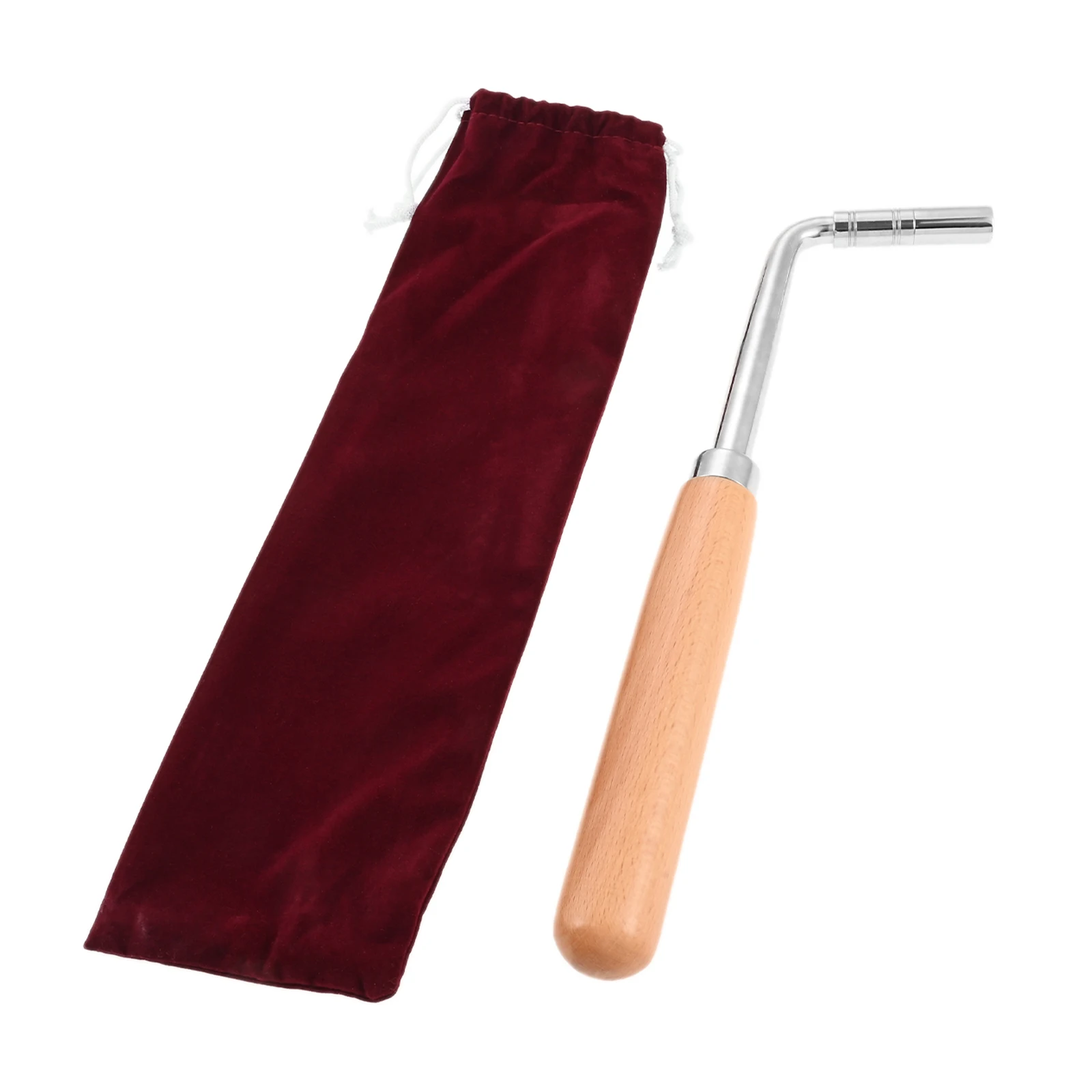 

Carbon Steel Piano Tuning Wrench Wooden Handle 31cm Tuning Tool with Storage Bag for Upright Pianos and Grand Pianos Tuning