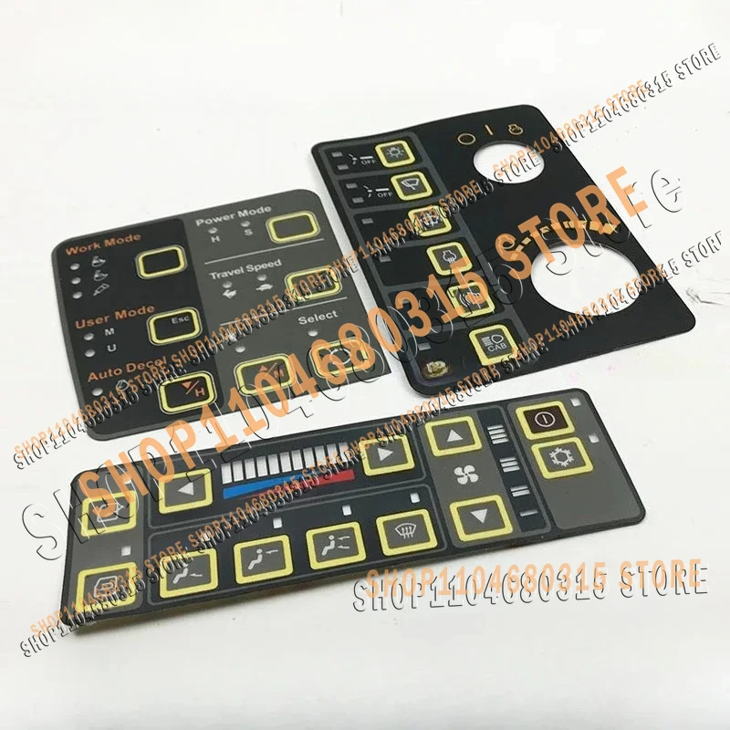 For 200-7 High Quality Air Conditioning Control Panel Stickers Instrument Stickers R215/225/265/305/-7