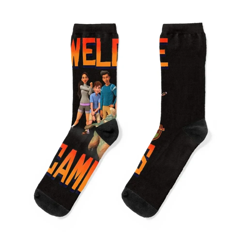 Jurassic World Camp Cretaceous Welcome Campers Group T Shirt Socks Non-slip anime aesthetic funny sock Boy Child Socks Women's