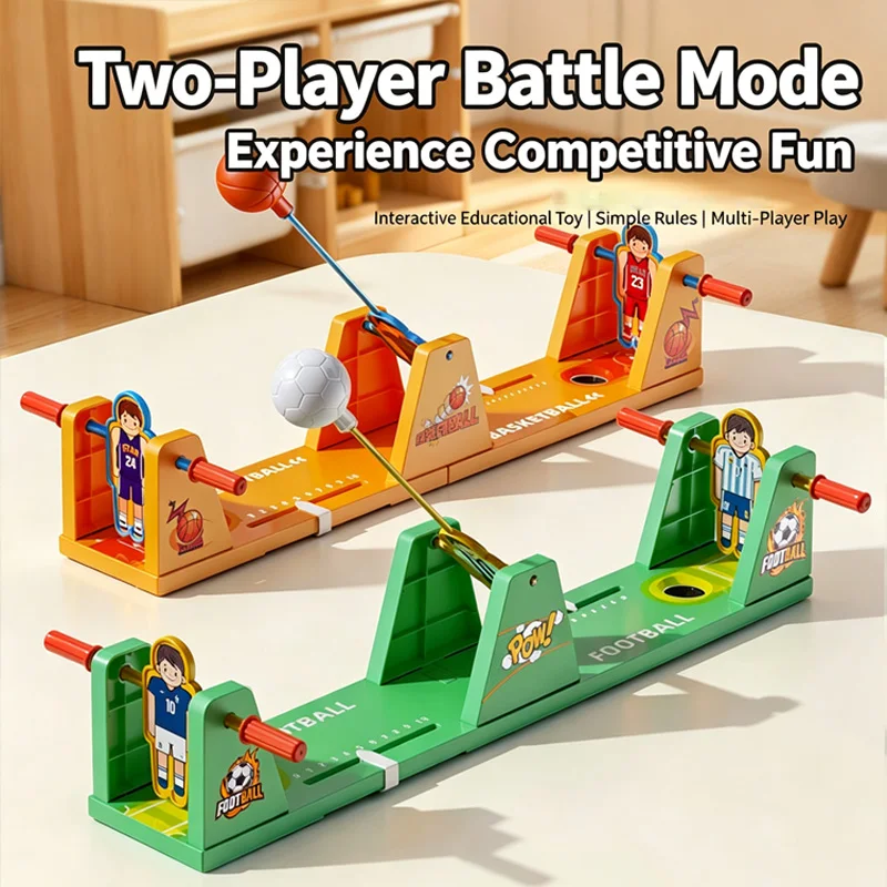 Double Battle Scoring Competitive Soccer Basketball Toy Parent-child Interactive Ejection Ball Puzzle Tabletop Game Kids Gift