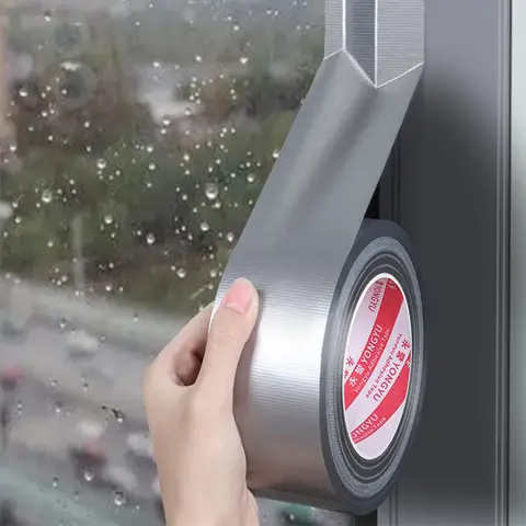 Super Strong Waterproof Duct Tape - Versatile Silvery Gray Adhesive for Walls, Plastics, Glass, Wood & Metal - Ideal for DIY Hom