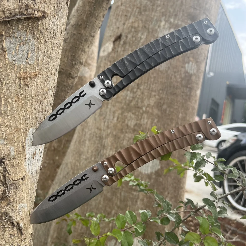

New HUAAO Outdoor Folding Knife 420 Steel Handle D2 Blade Multi-Purpose Portable Pocket Knife EDC Survival Camping Tool
