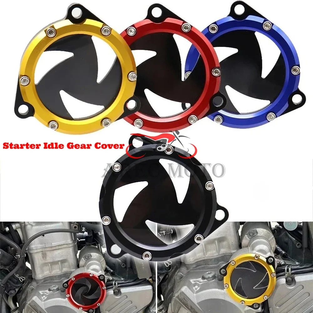For SUZUKI DRZ 400 2000-2005 DRZ 400E 400S 2000-2024 DRZ400SM 2005-2024 Crankcase Cap Starter Idle Gear Cover LT-Z 400 LT-R 450