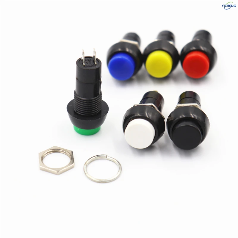 12Pcs 12mm self-locking/Momentary button switch,Welded 150mm cable,select,customizable length