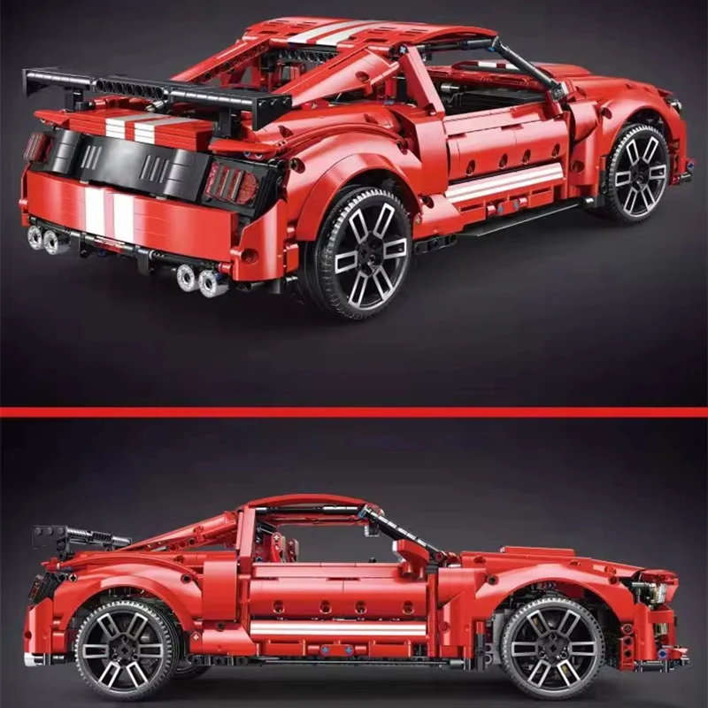 TGL T5017B MOC Technical RC GT500 Super dehors Car, 1:10, Hypercar, Modèle décennie s de Construction, Briques, Puzzle Toy, Cadeaux de Noël pour Enfants