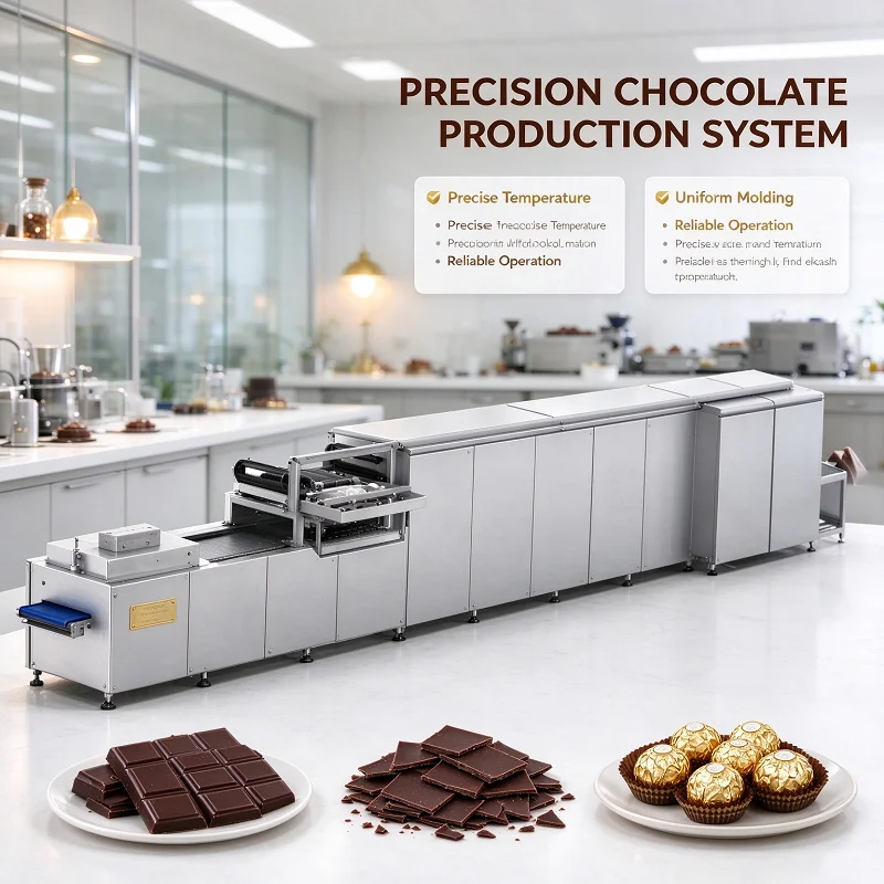 Chocolate Making Machine Automatic Chocolate Bar Depositor Cocoa Bean Processing Tempering Fat Melting Tank