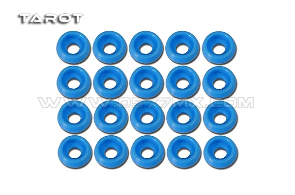 Tarot Helicopter Parts 20pcs M2 M2.5 M3 Blue Washer Tl2818 Tl2819 Tl2820 for 450 500 600 700 Heli