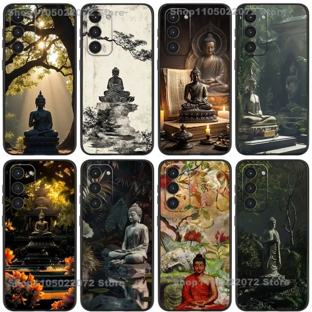 

HOT Shakyamuni Buddha Phone Case For Samsung Galaxy A32,21s,22,31,52,53,72,73,Note20,8,9,10 Soft Silicone Black Cover