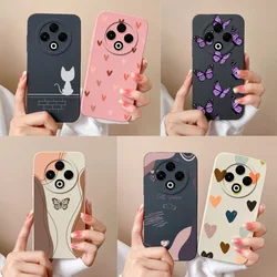 For Tecno Spark 30 Pro 30C Case Love Heart Back Cover For Tecno Spark 30C 4G 5G Full Protection Soft Liquid Silicone Phone Cases