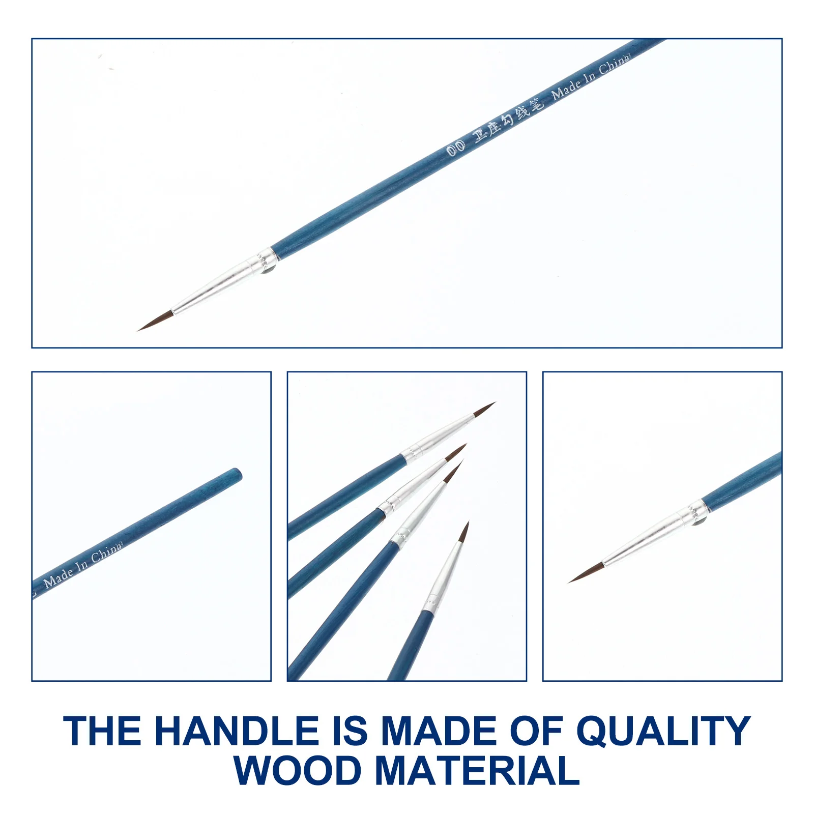 

100Pcs Premium Nylon Hair Paint Brushes Smooth Flexible Bristles for Acrylic Oil Watercolor Nail Art Artists Kit