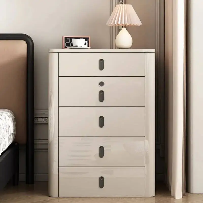 طاولة تزيين بجانب السرير مصنوعة من الخشب الصلب، خفيفة إيطالية فاخرة للمكياج، مكتب الغرور، أثاث غرفة النوم، أدوات الزينة، مصباح LED