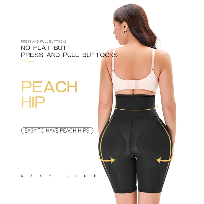 Women Hip Pads Fake Ass Butt Lifter Panties High Waist Fake Buttocks Tummy Control Lingerie Enhancer Booty Lifting Thigh Trimmer