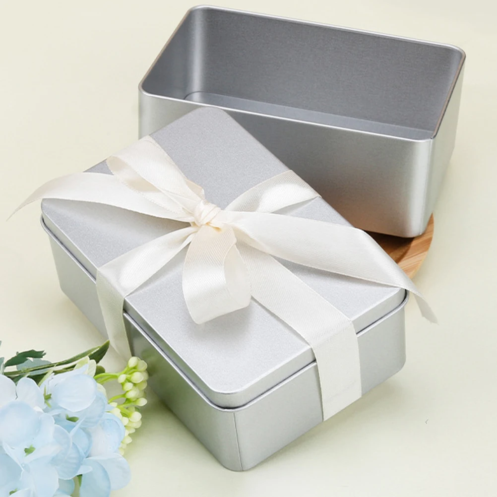 

3pcs Business Card Candy Tinplate Container With Lid Waterproof Moisture Proof Storage Box For Tea Biscuits Candy Dried Fruit