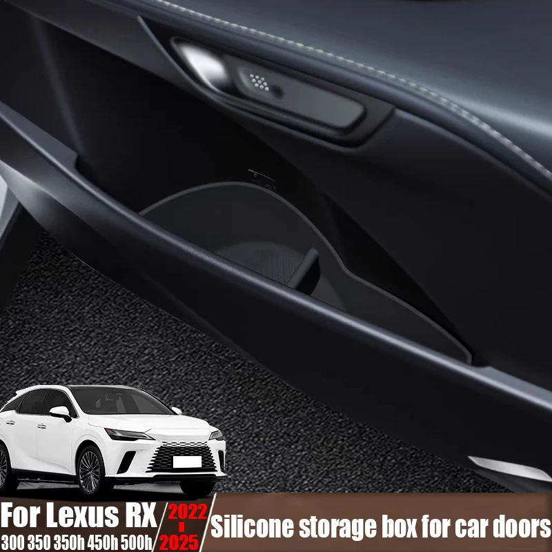 For Lexus RX 300 350 350h 450h 500h 2022-2025 car door silicone storage box car scratch resistant storage modification parts