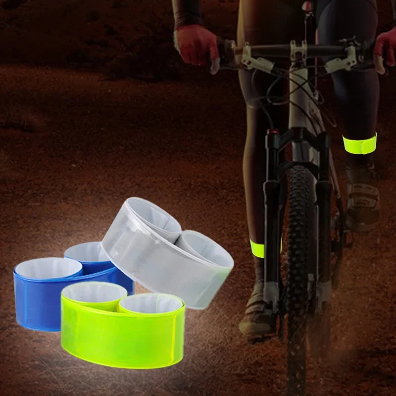 Bicycle Reflector Stickers Waterproof Warning Light Reflector Protective Sticker Night Running Cycling Warning Tape Light Strap