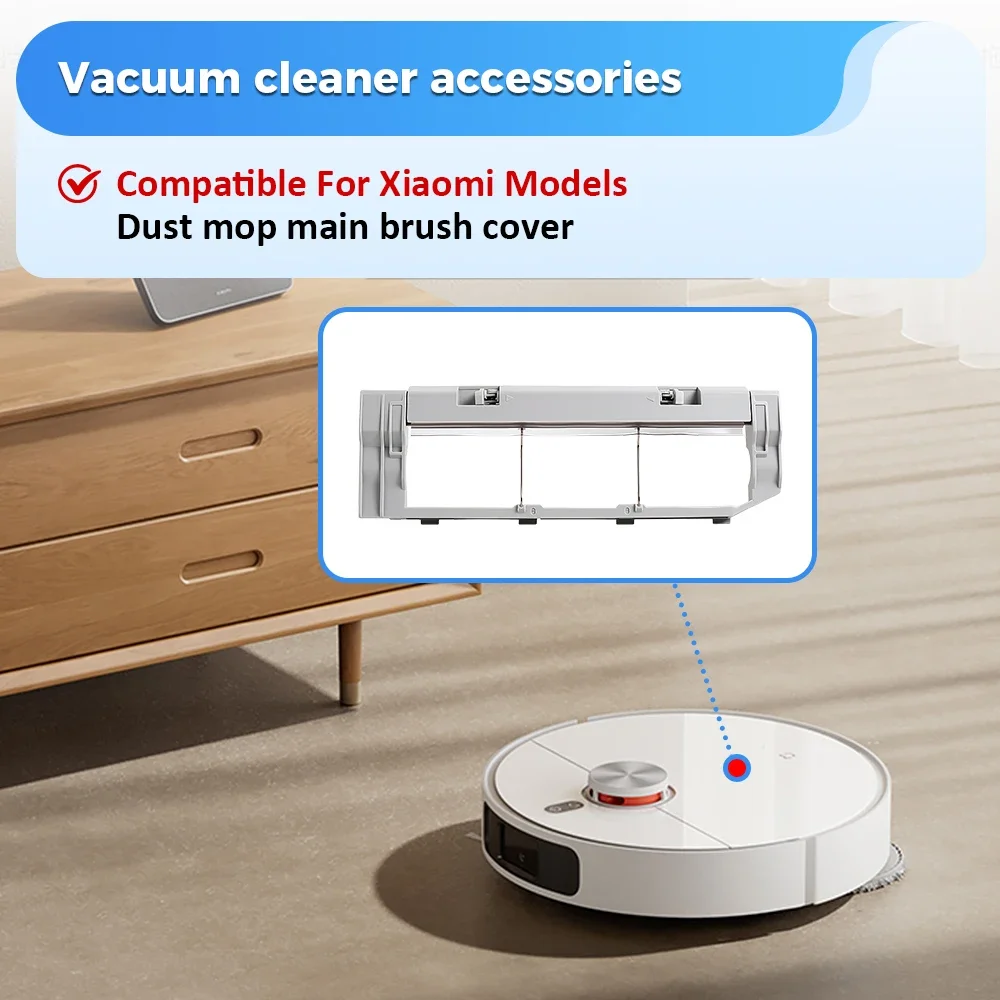 Cubierta de cepillo principal para aspiradora Xiaomi Roborock S5 S50 S51 S55 S6 S5 Max S6 MaxV S6, accesorios de polvo puro, pieza de repuesto