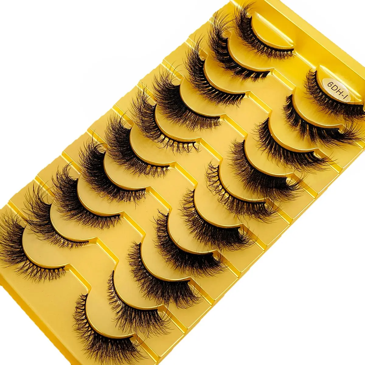 10 Pairs Wispy Eyelashes Cat Eye Lashes Look Like Eye Lift Effect Lash Extension Natural Fluffy End Eye Elongated False Lashes