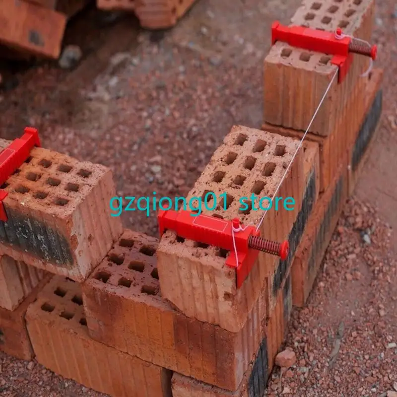 

K3NA 2PCs Brick Liner Runner Leveling Measuring Wire Drawer Tool Clamps For Building