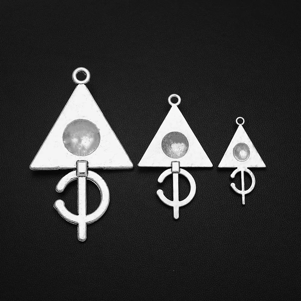 5/10pcs/lot Antique Geometry Triangle Charms Zinc Alloy Metal Tibetan Pendants For Diy  Jewelry Making Supplies Accessories