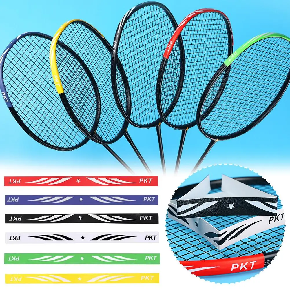 Wear Resistant Badminton Accessories Racket Head Protector Tape Racquet Guard Self Adhesive Racquets Protective Sticker