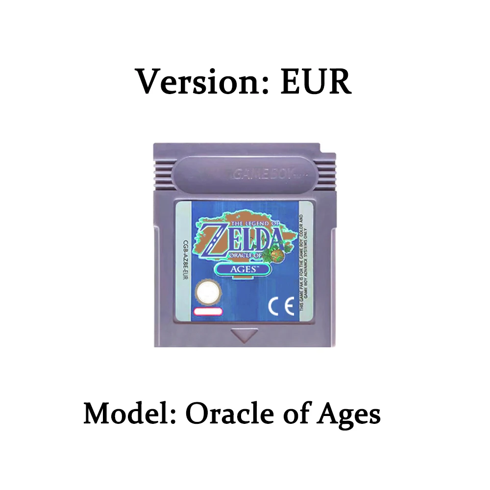Zelda GBC-Karte 16-Bit-Videospielmodul Konsolenkarte für Gameboy Awakening Oracle of Seasons Klassisches Spiel Englische Version