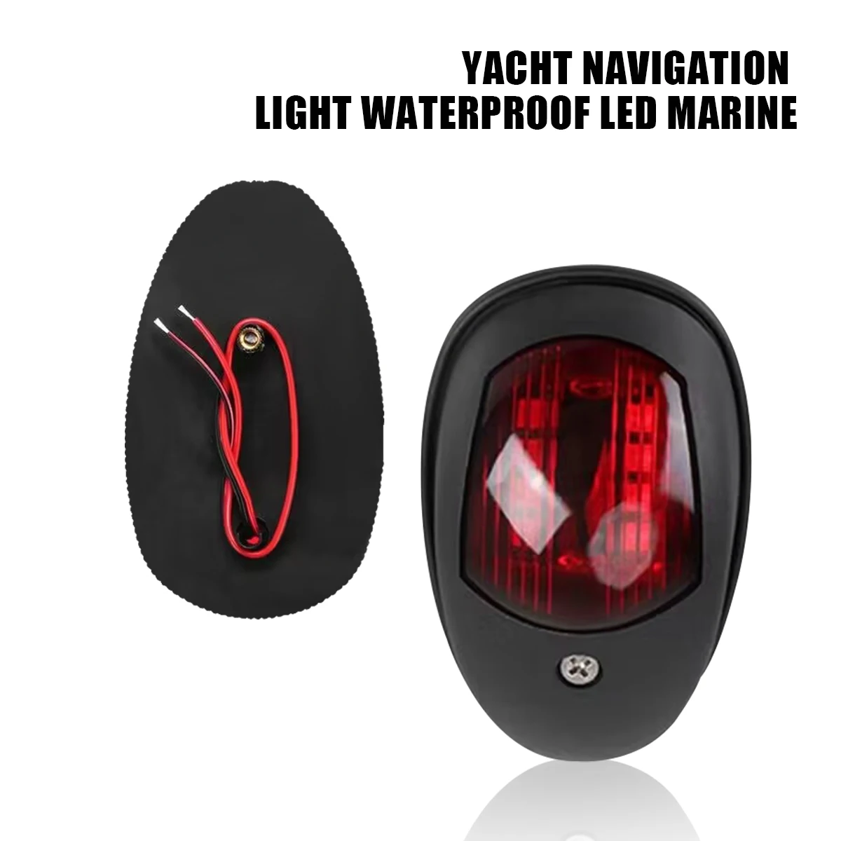 Lampada di avvertimento del segnale della luce di navigazione a LED da 2 pezzi lampada di navigazione per barche Marine Ligh per barche elettriche e Yacht Skiff