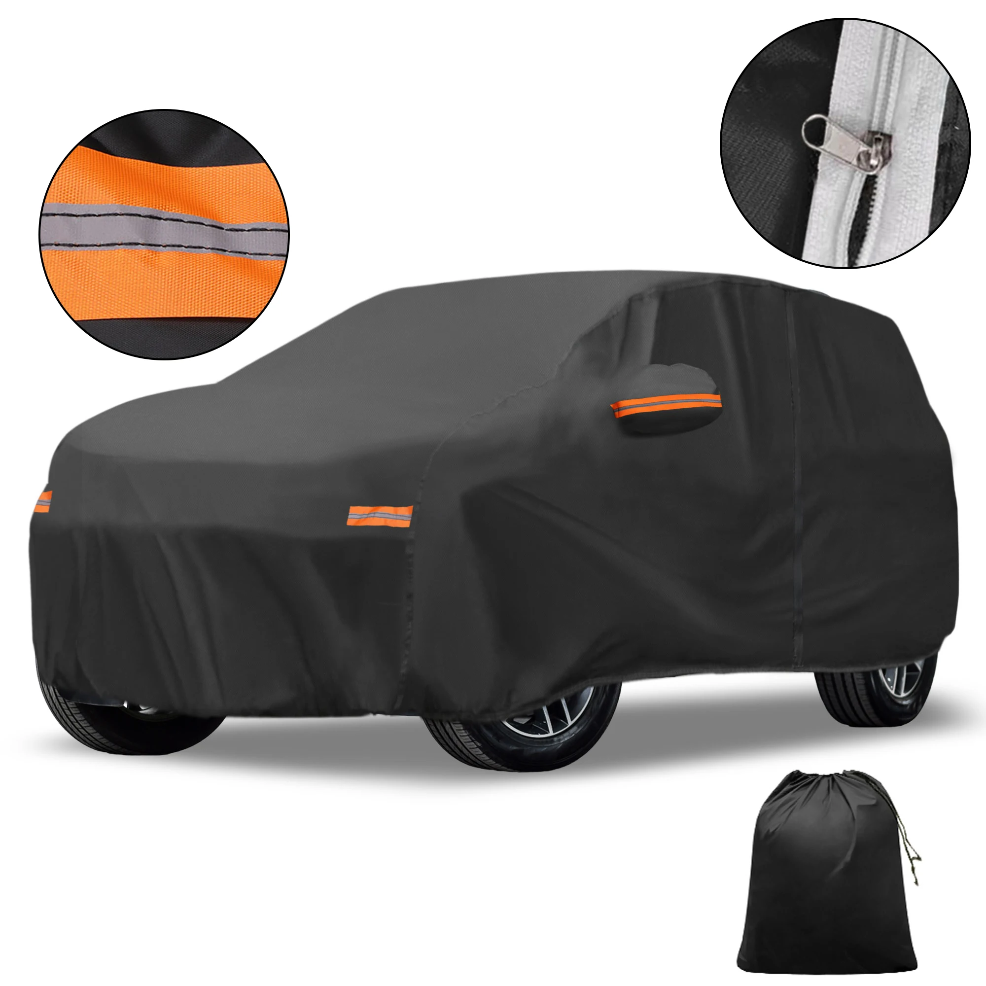 غطاء سيارة Motoforti خارجي مقاوم للماء للحماية من الشمس والمطر مع سحاب باب الجانب الأيسر 210D-PU لكزس UX #1