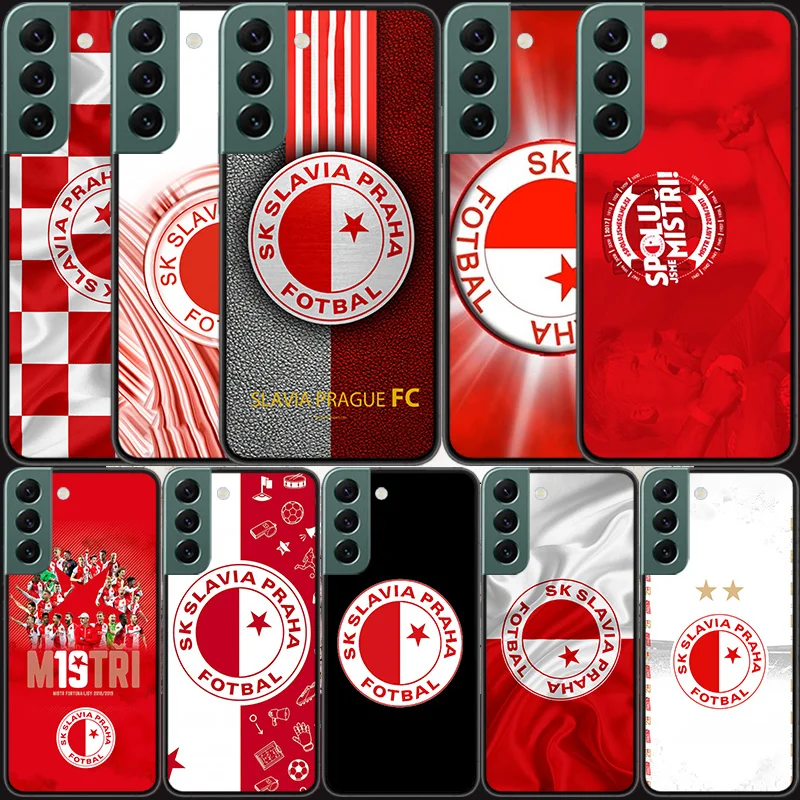 Sk Slavia Praha Czech Republic Phone Case For Samsung S8 Galaxy Note 20 Ultra 10 Lite 9 8 M12 M21 M30S M31 M32 M51 M52 J8 J6 J4