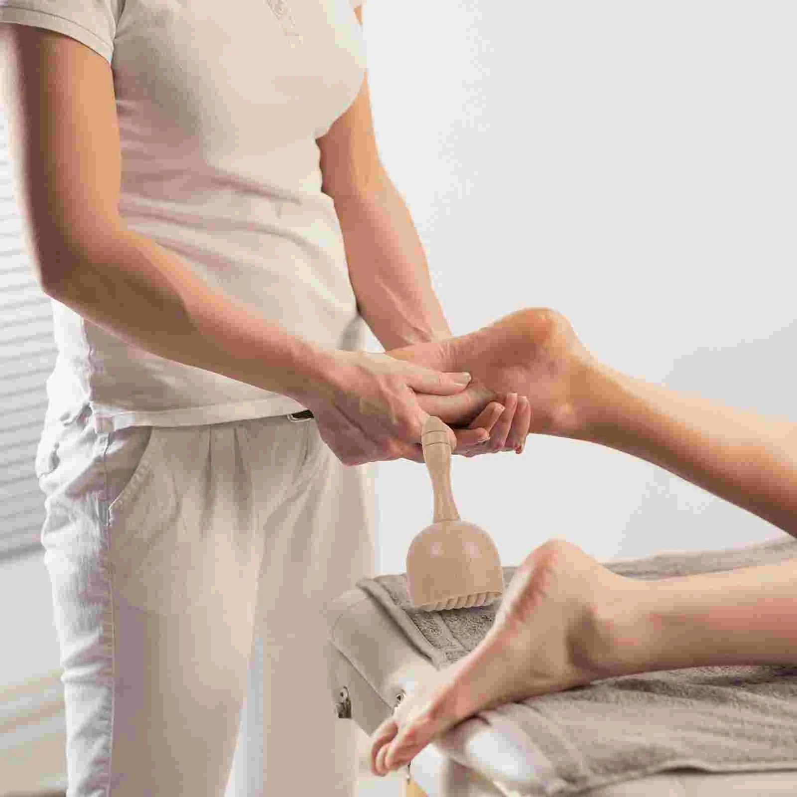 

Handheld Body Massage Tool Scraping Stick Massager Muscle Suite Curved Lotus Tree Fitness