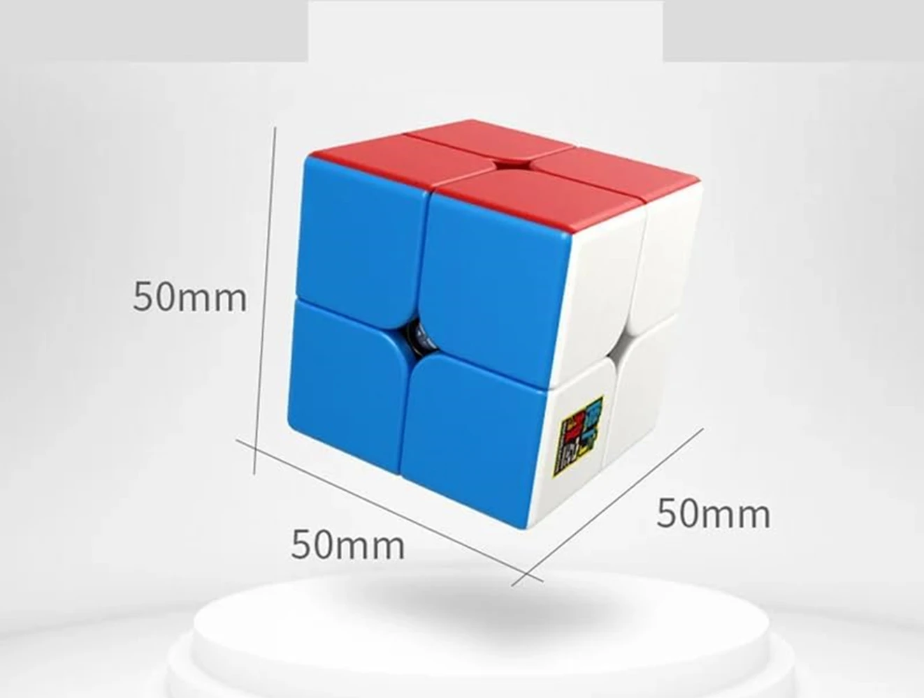 MoYu Cube Classroom Meilong 2x2 Stickerless Cube, Puzzle suave y rápido, rompecabezas