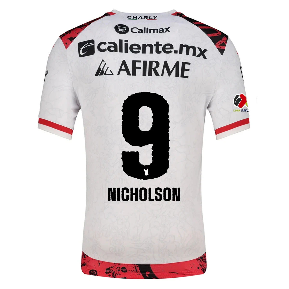 Charly Jose Antonio Rodríguez Camiseta de fútbol Xolos De Tijuana Away para hombre Camiseta de fútbol cómoda de verano para hombre