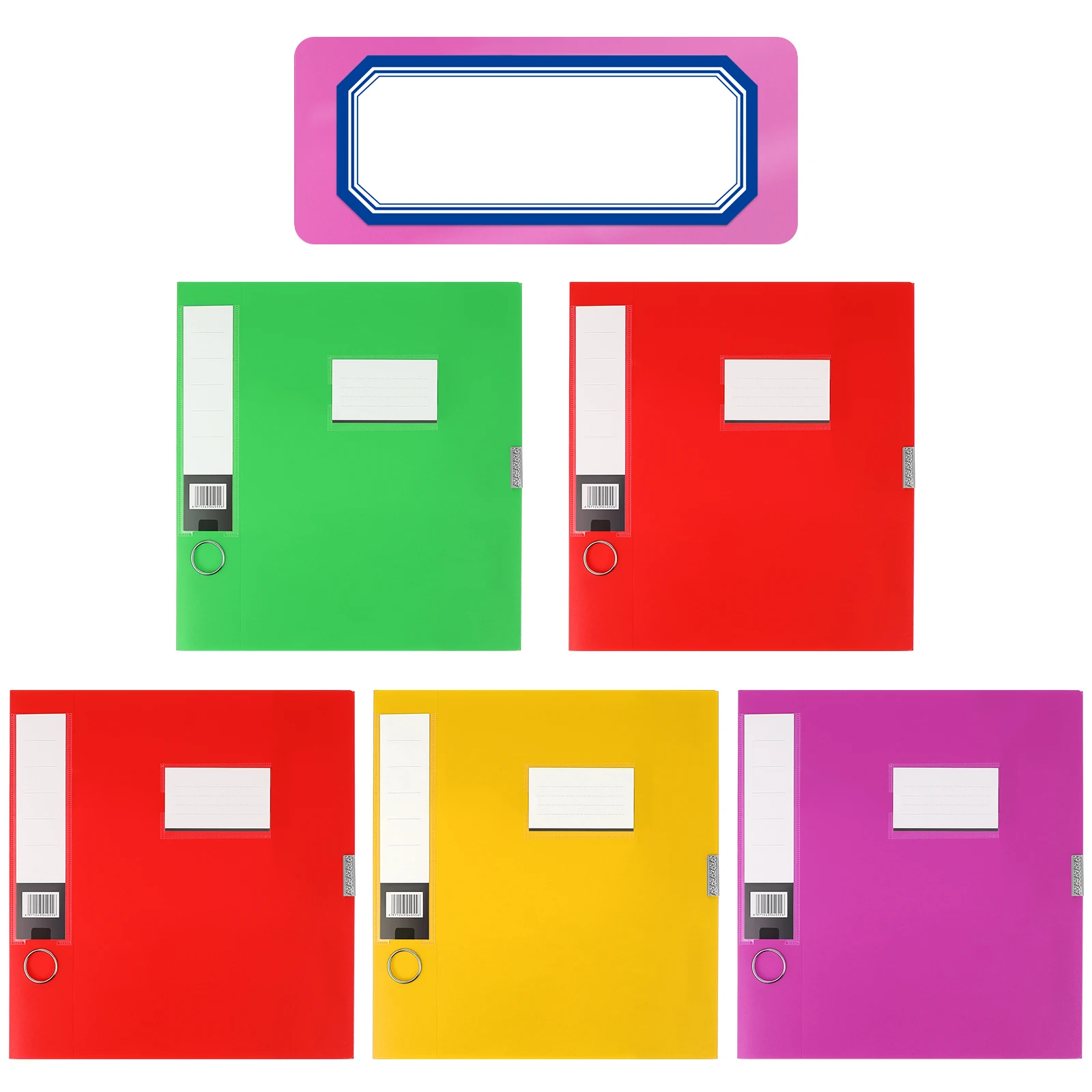 5 pcs File Boxes Archive Organizer Foldable Document Holder File Storage Boxes For Office Home School Use Lightweight