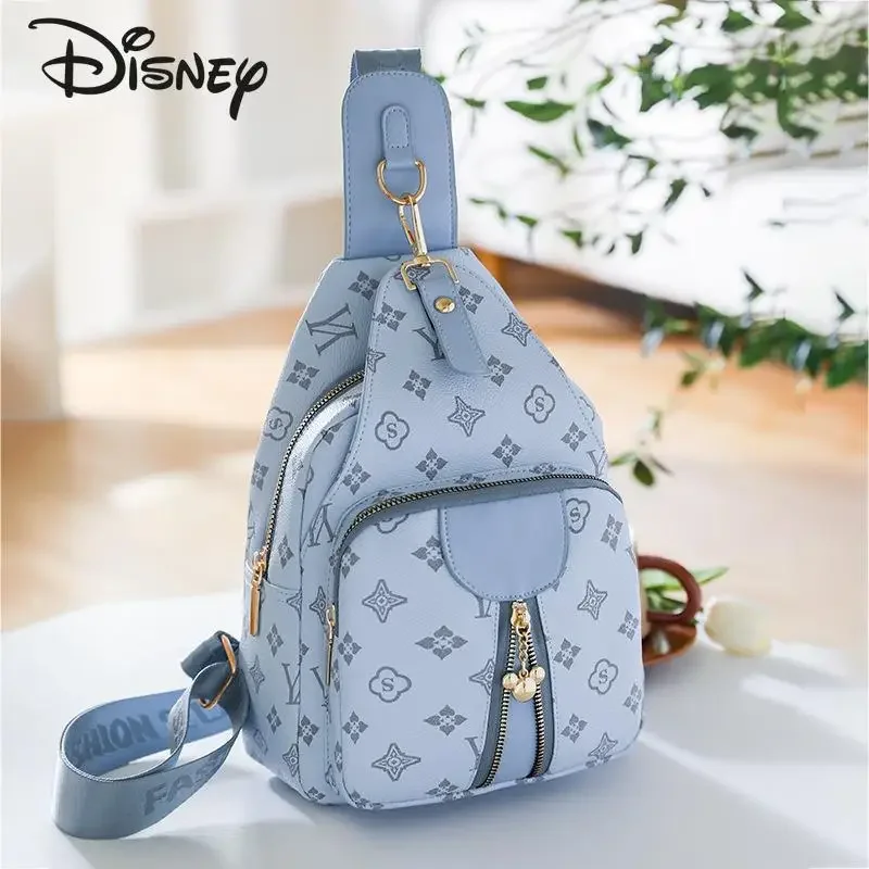 Disney Mickey New Women\'s Chest Bag Fashionable and High Quality Printed Women\'s Bag Luxury and Advanced Women\'s Crossbody Bag