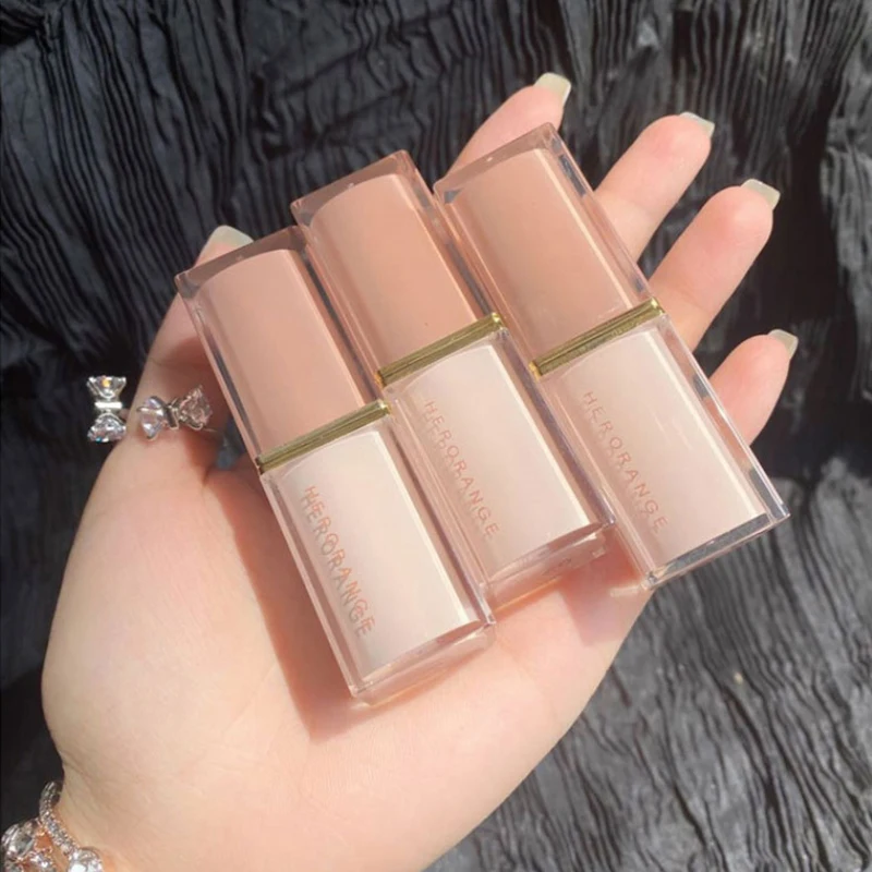 1개 HERORANGE 매트 립스틱 방수 벨벳 누드 섹시 레드 립 글로스 롱래스팅 논스틱 건조하지 않은 립 스테인 메이크업