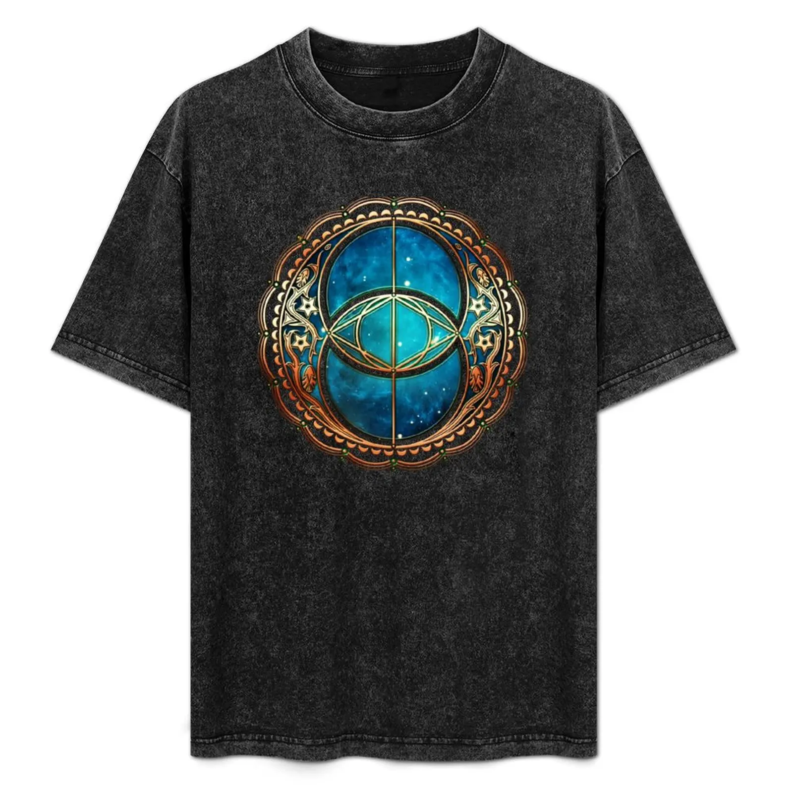 Vesica Piscis, Chalice Well, Celtic Symbol, Avalon, Magic T-Shirt quick-drying anime clothes Men's t-shirts